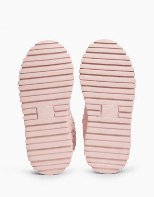 Tommy Jeans warm gefütterte gesteppte Schneestiefel in Zuckerrosa, 5 von 7