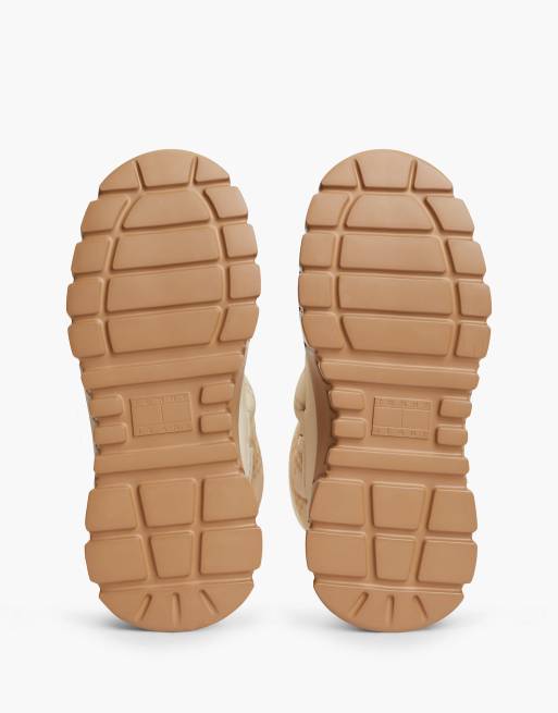 Tommy Jeans Warm lined platform snow boots in cream, 5 of 7