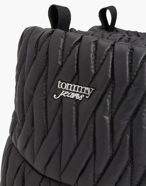Tommy Jeans Warm lined quilted snow boots in black, 6 of 7