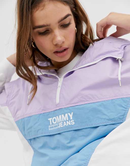 Tommy jeans overhead hooded cheap anorak jacket