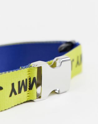 tommy jeans yellow belt