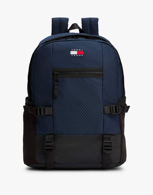 Tommy Jeans Webbing strap backpack in dark blue