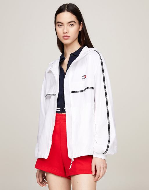 Tommy jeans online white windbreaker