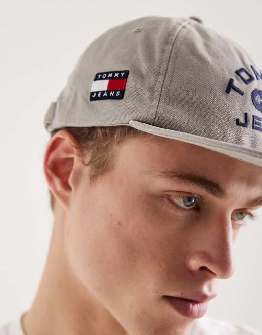 Tommy Jeans – World Gym – Kappe in Cremeweiß mit Logo, 3 von 3