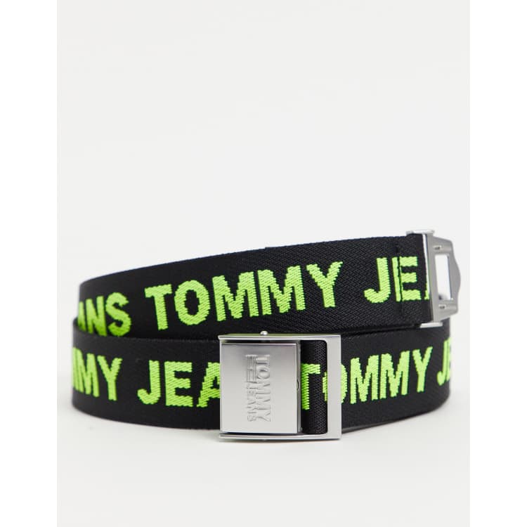 Tommy jeans yellow outlet belt