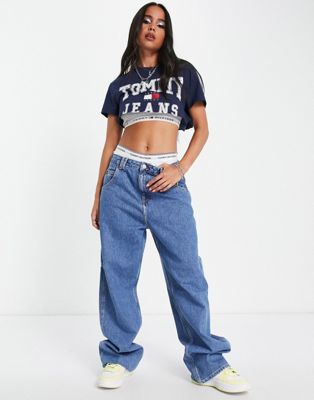 Tommy Jeans x ASOS exclusive carpenter jeans in mid wash - ASOS Price Checker