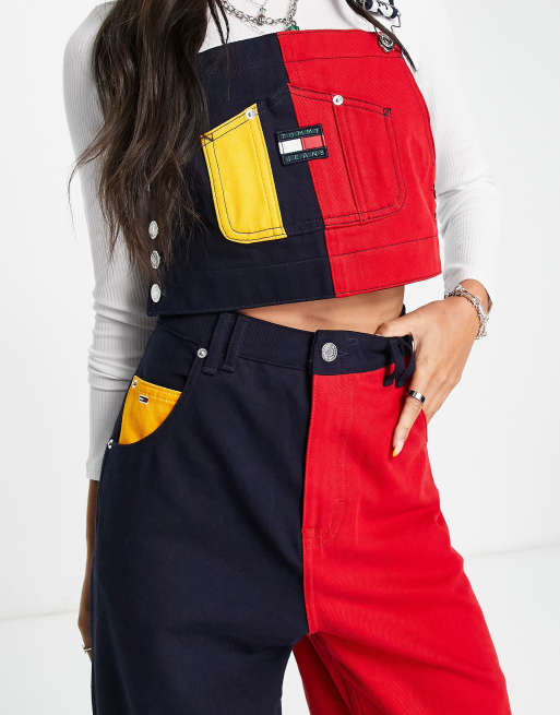 Tommy Jeans x ASOS exclusive co ord cotton carpenter jeans in colour block