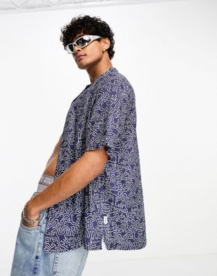 Tommy Jeans x Keith Haring dancing man shirt in navy - ASOS Price Checker