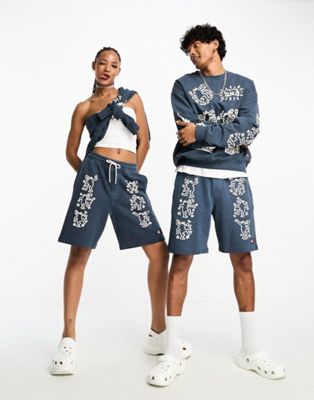 Tommy Jeans x Keith Haring unisex graphic print shorts in navy - ASOS Price Checker