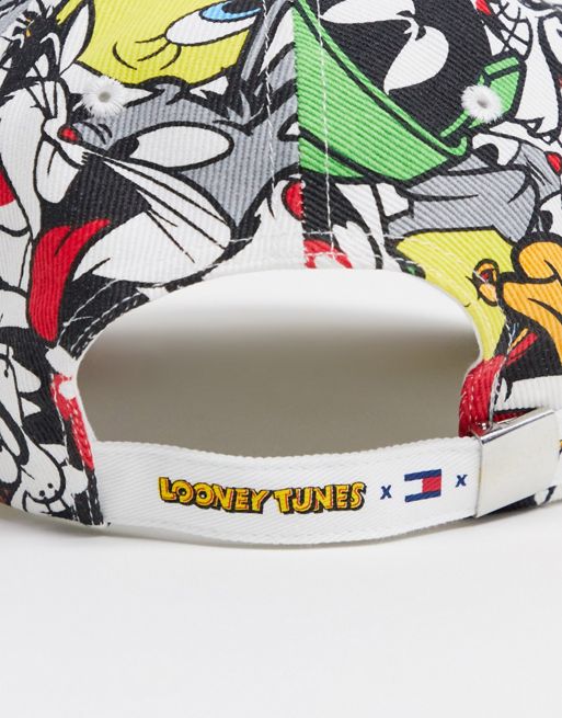 Tommy Jeans X Looney Tunes Capsule All Over Characters Flag Logo