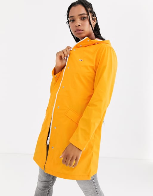 Asos yellow cheap raincoat