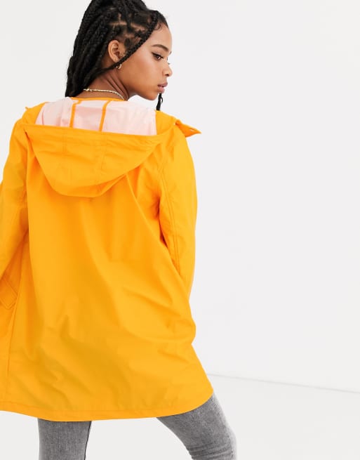 Asos yellow outlet raincoat