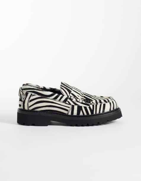 Tommy Jeans – Zebrarandiga loafers - view 1