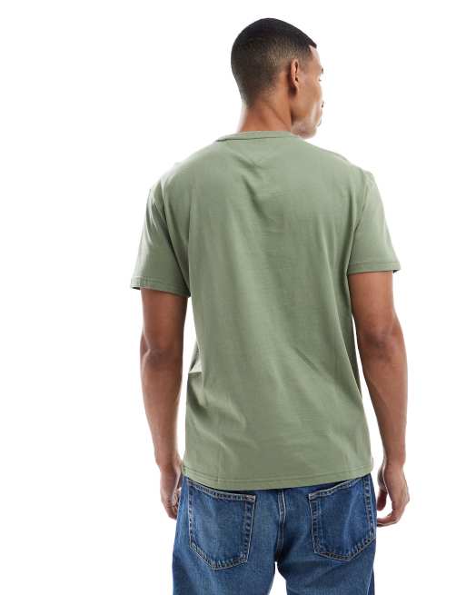 Tommy Jeans – Zielony T-shirt z graficznym logo, 3 z 5