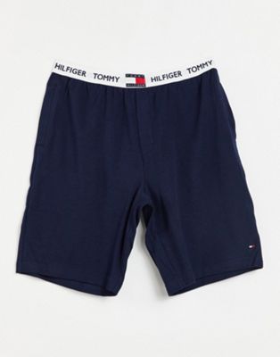 Tommy lounge short with flag logo waistband in navy - ASOS Price Checker