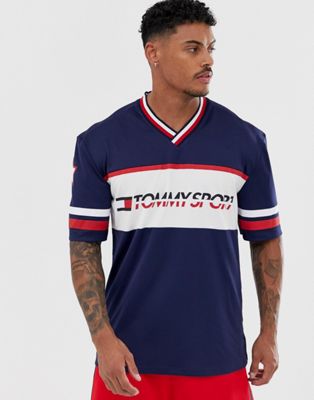 Tommy Sport oversized chest print t 