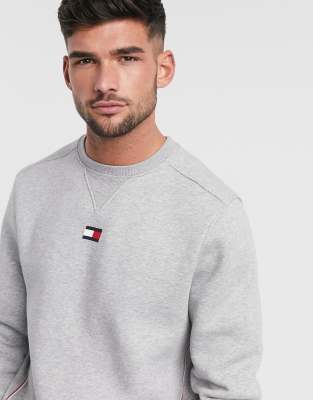 tommy hilfiger flag pipe crew sweatshirt