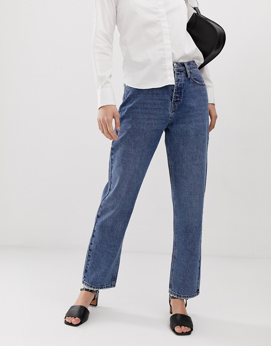 Tomorrow - Jeans met rechte pijpen van biologisch katoen-Blauw