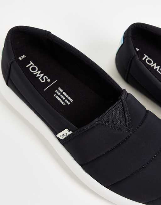 Toms avalon black textured on sale nylon