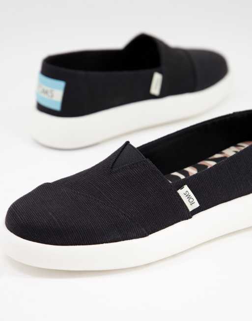 TOMS - Alpargarta Mallow - Flade lærredssko i sort - Kun hos ASOS, 3 af 4