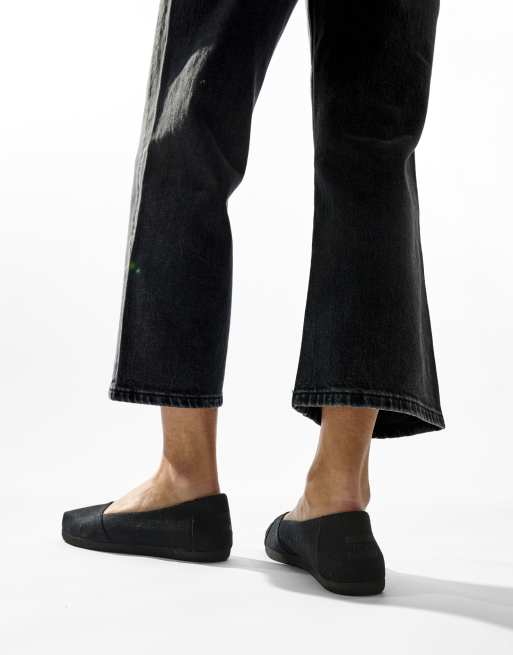 Toms Alpargata ballet in black, 2 of 4