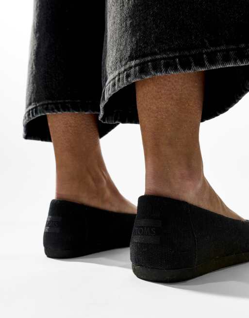 Toms Alpargata ballet in black, 3 of 4