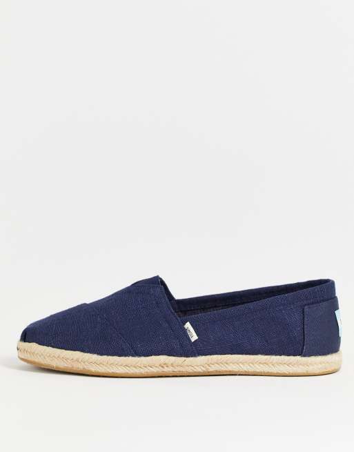 Toms - Alpargata - Blå espadriller med rebsål
