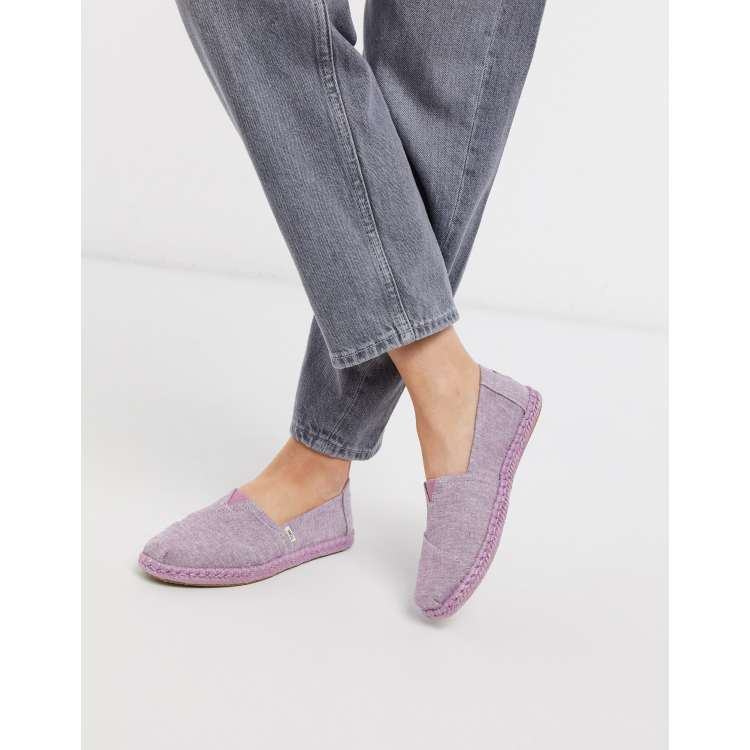 Toms drizzle grey slub on sale chambray