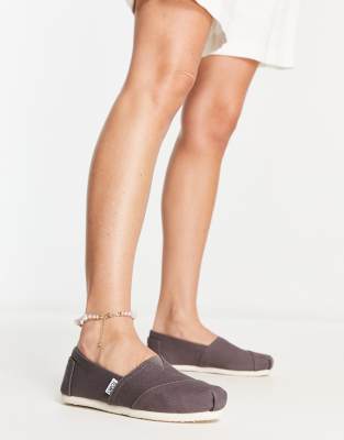Toms alpargata espadrilles in grey - ASOS Price Checker
