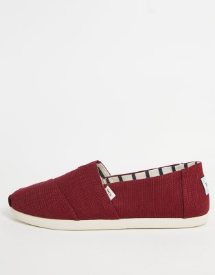 Toms Alpargata espadrilles in black cherry