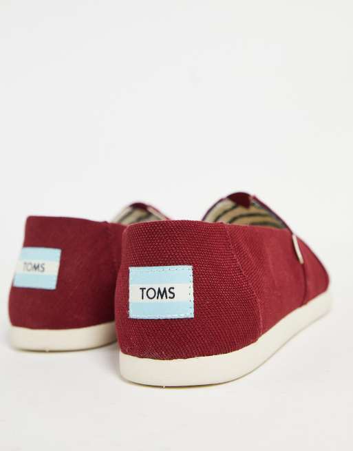 Black cherry hot sale toms shoes