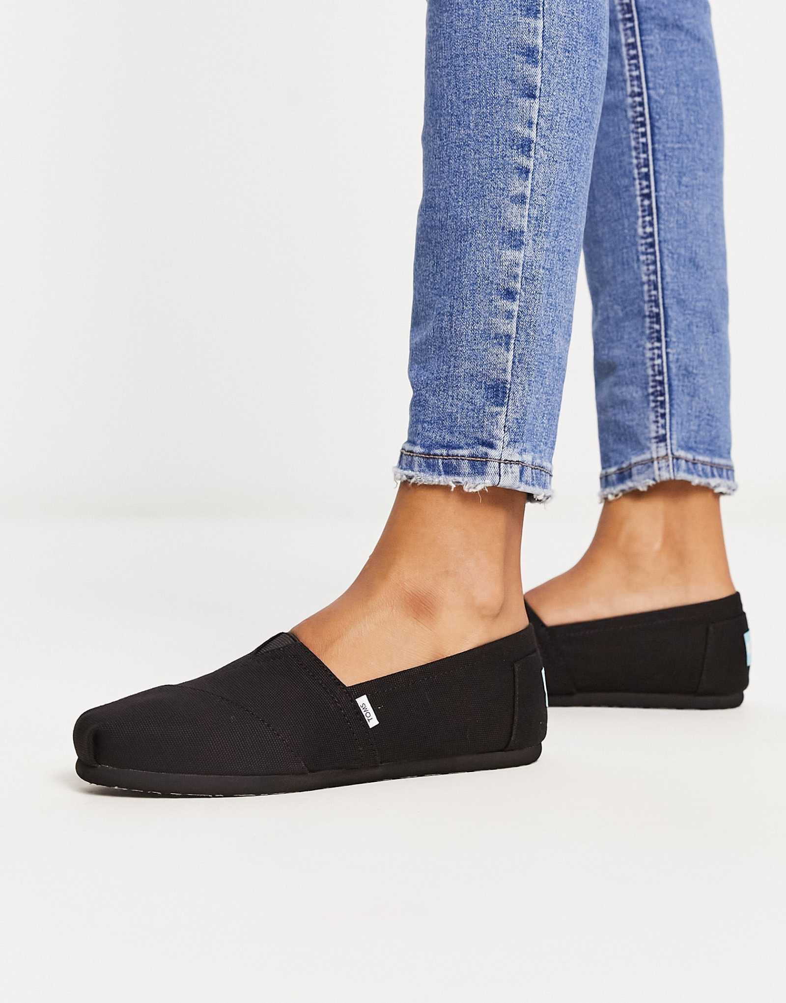 Эспадрильи TOMS alpargata черного цвета