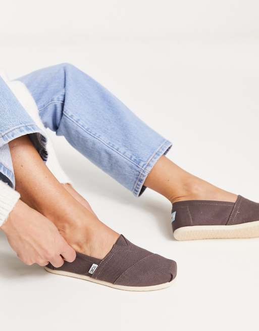 Toms alpargata espadrilles in gray