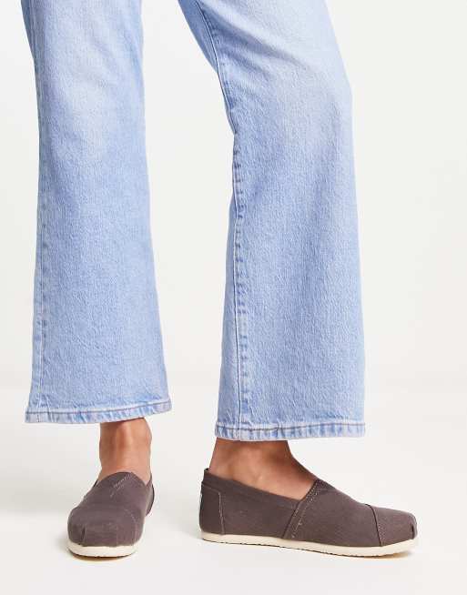 Toms alpargata espadrilles in gray ASOS