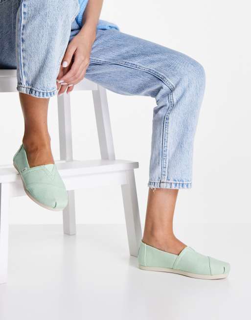 TOMS alpargata espadrilles in green | ASOS