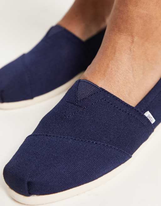 Toms navy sale shoes