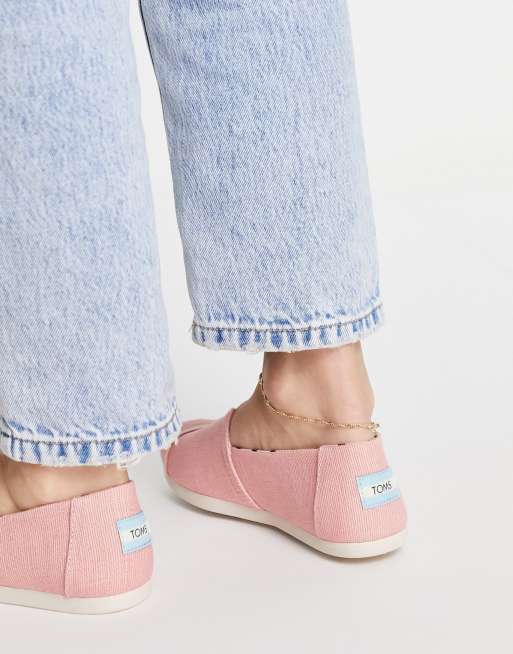 Toms alpargata blush deals leather espadrilles