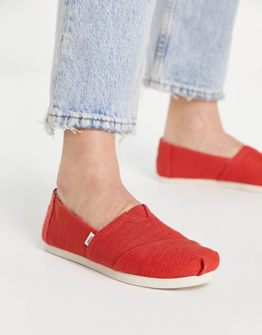 alpargata espadrilles in red | ASOS