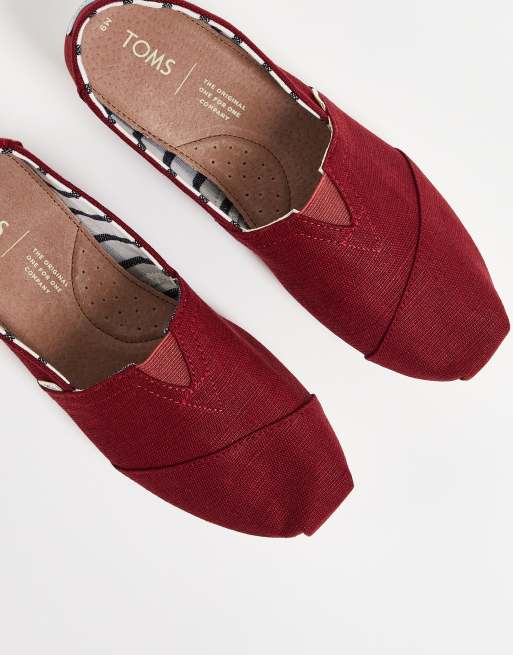 Toms Alpargata espadrilles in red | ASOS