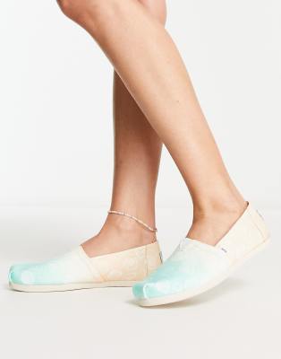  alpargata espadrilles in seashell print pastel ombre