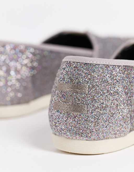 Silver hot sale glitter toms