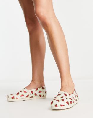 Toms alpargata espadrilles in watermelon print