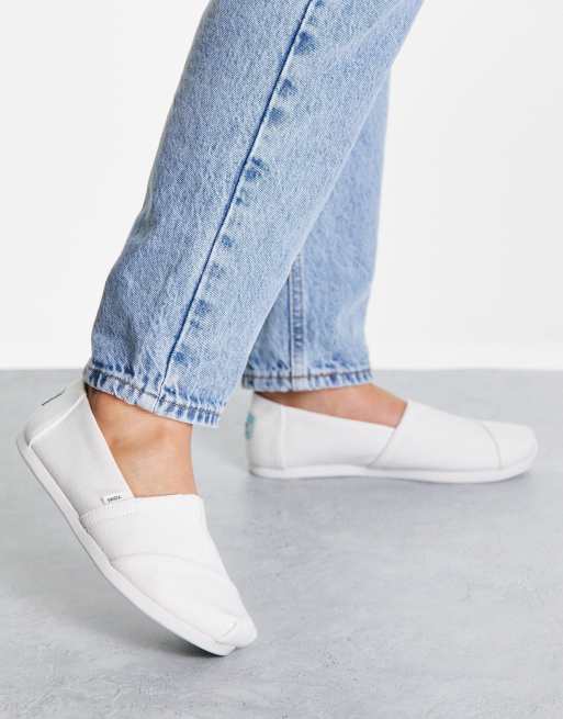 Toms best sale alpargata white