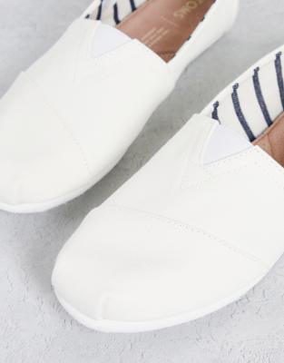 toms espadrilles white