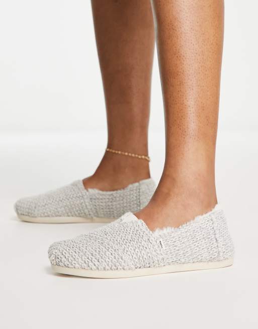 Toms sweater knit sales shoes