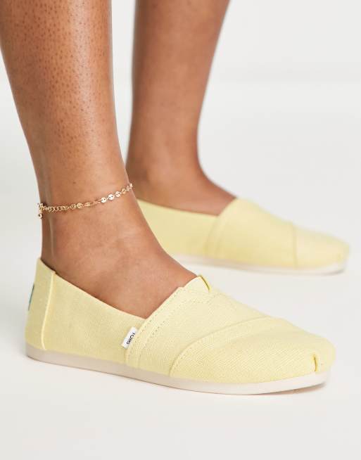 Toms sales shoes yellow