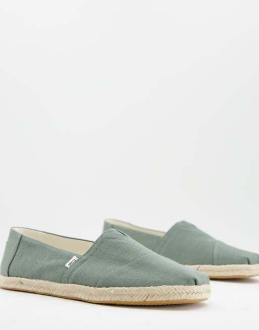 Toms - Alpargata - Espadrilles met touwzool in saliegroen