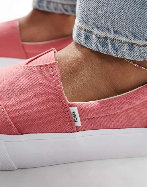 TOMS – Alpargata Fenix – Jaskraworóżowe wsuwane buty sportowe, 3 z 5