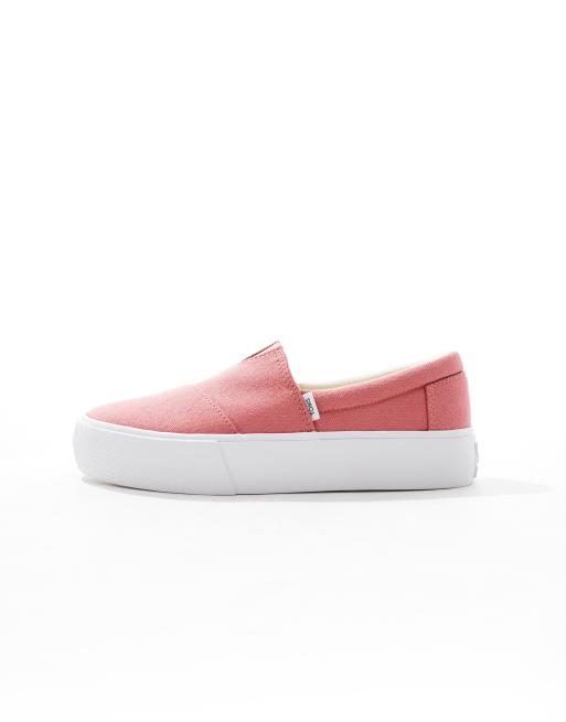 Hot pink hot sale toms shoes