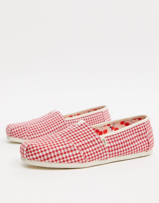 Toms deals gingham shoes